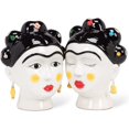 thumbnail image 3 of Abbott Collection AB-27-FRIDA-218 9 in. Eyes Closed Lady Face Vase, White & Black, 3 of 4