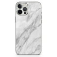thumbnail image 2 of DesignSkinz White Marble Surface Full-Body Skin Decal Wrap Cover for iPhone 12 Pro Max, 2 of 9