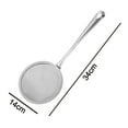 thumbnail image 2 of Fine Mesh Strainer Set Stainless Steel Metal Flat Cooking Skimmer Ladle Colander With Handle Food Strainer Kitchen Tools For Kitchen Baking Oil Filter Flour Sifter Foam, 2 of 5