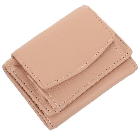 Raindrops Card Holder Women Pu Leather Wallet Pink 1Pack 3.93X2.95X0.79in