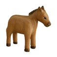 thumbnail image 2 of Figura de burro de madera, escultura artística, artesanía de animales versátil, adorno rústico para Marrón, 2 of 9