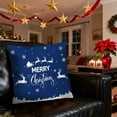 thumbnail image 7 of Xuniizn Christmas Pillow Covers 18x18 inch Xmas Decorations Soft Plush Faux Fur Wool Christmas Throw Pillow Cases Winter Holiday Decor for Sofa Living Room, 7 of 7