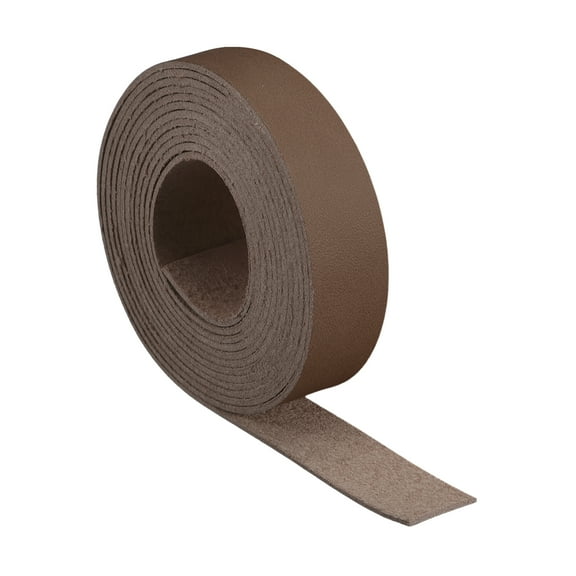 Leather Straps for Crafts, 1 Pack 1/2" Wide Leather Strips(Light Coffee)