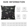 thumbnail image 6 of JRXY  Stars Throw Pillow Cover Beautiful Cosmic Space Astronomy Pattern with Constellations On Night Starry Sky Fabric for Couch Bed Sofa Car Waist Cushion Cover 2pcs Pillow Case White, 6 of 6
