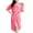 Watermelon Red, variant on Robe Sets for Women Satin Robe with Nightgown 2 Piece Sleepwear Cami Nightwear Bridesmaid Robes Ladies Cotton Pajamas One Size