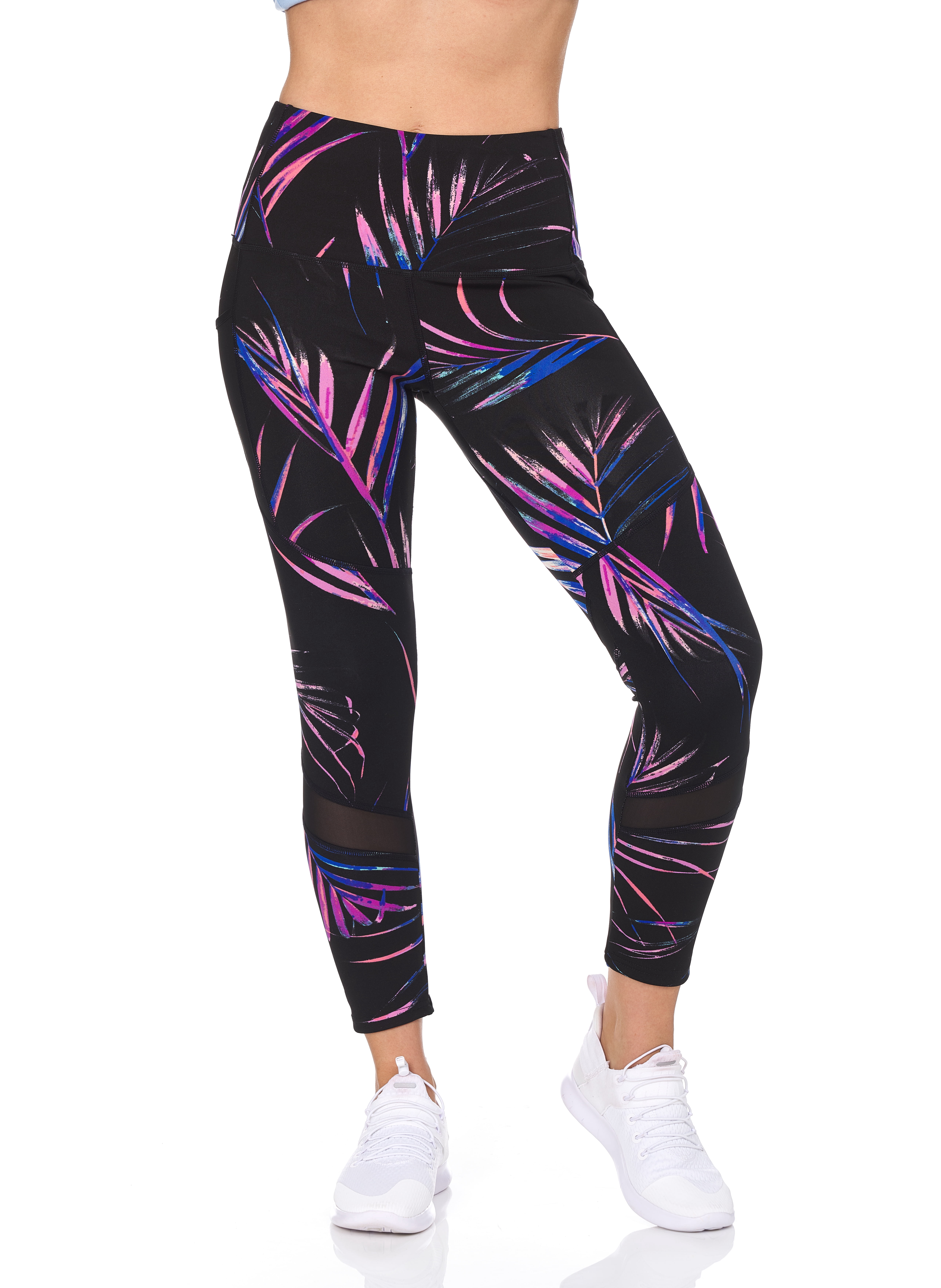 BSP Women's High Waist 7/8 Legging With Mesh Pockets