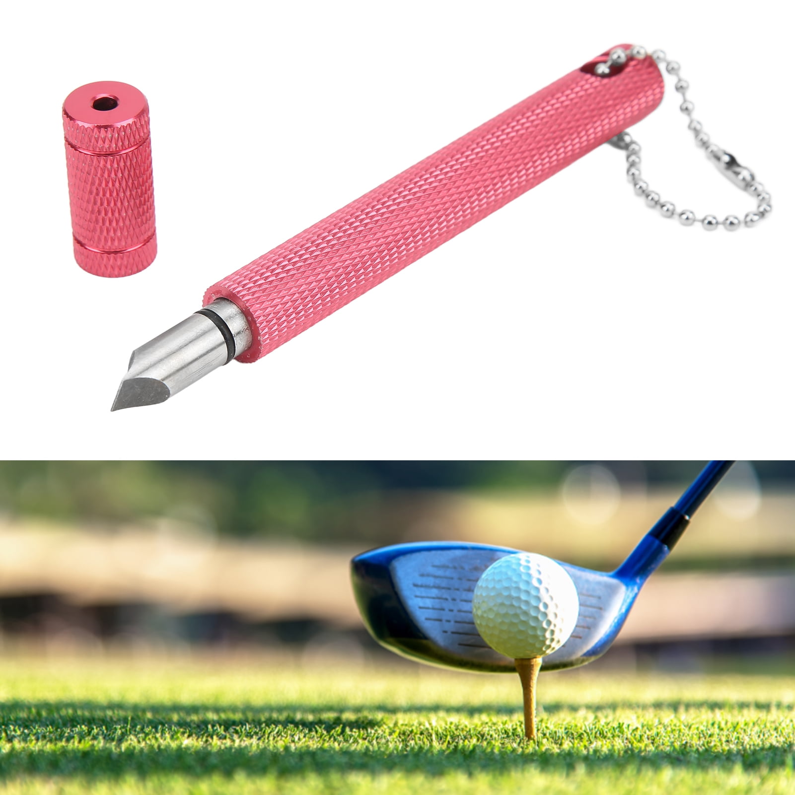 Domqga Club Cleaner,Golf Iron Cleaner Club Tool Golf Slotted Knife Golf