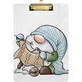 thumbnail image 2 of FMSHPON Christmas Gnome Sweater Clipboard Hardboard Wood Nursing Clip Board and Pull for Standard A4 Letter 13x9 inches, 2 of 5