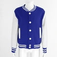 thumbnail image 3 of DPOIS Kids Boys Long Sleeve Stand Collar Button Closure School Uniform Outerwear Jacket Royal Blue 9-10, 3 of 7
