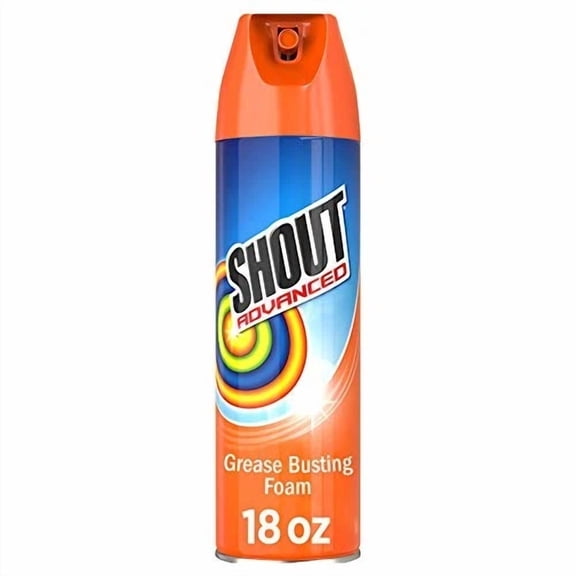 RIVEN- Shout Advanced Grease Busting Foam, Laundry Stain Remover, Oil And Gre