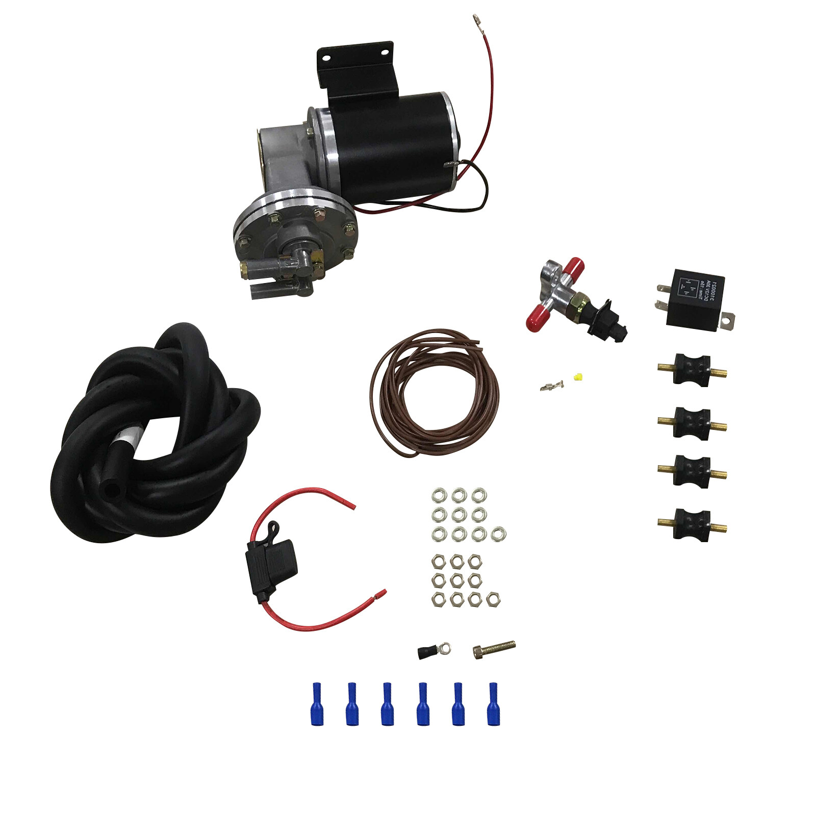 Electric Vacuum Pump Kit Mounting Hardware for Brake Booster 12 Volt 18