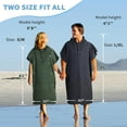 thumbnail image 5 of Tirrinia Surf Poncho Changing Towel Summer Swim Robe with Hood, Portable Dressing Room, Stylish & Multi-Functional for Surfing Beach Adult Men Women, 5 of 8