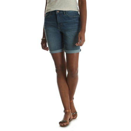 Rise Cuffed Short - Riders by Lee Women's Denim Cuffed Curvy Bermuda Short