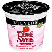Breyers Crème Savers Strawberries and Crème Swirled Yogurt, 6 Oz.