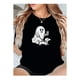 thumbnail image 1 of 100% Cotton Funny Dachshund Ghost Halloween Spooky Season Weenie Dog T-Shirt Summer Tees Women, 1 of 6
