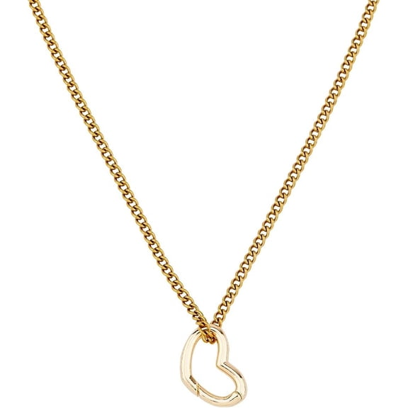 1pc Ring Holder Necklaces 18.43 inch Golden Heart Pendant Ring Keeper Necklace Stainless Steel Wedding Rings Necklace with Extension Chain for Wife Fiancee Nurse Ladies Gift Golden