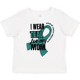 thumbnail image 3 of Inktastic I Wear Teal For My Mom Ovarian Cancer Awareness Boys or Girls Toddler T-Shirt, 3 of 5