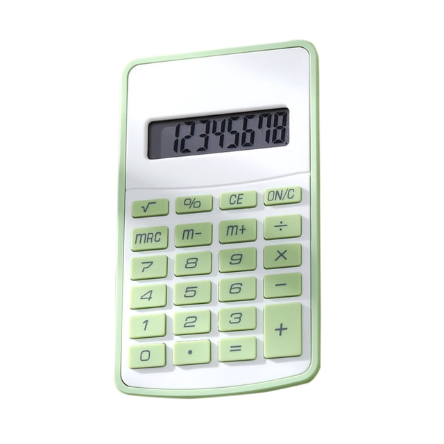 Standard Calculator 8 Digit, Candy Color Desktop Calculator with Large Display and Quiet Round Buttons, Portable Basic Calculator for Office, Home and School