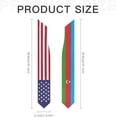 thumbnail image 5 of DABOYOZHZH Azerbaijan Mix United States Flag Graduation Stole Sash For Study Aboard International Students, 5 of 9