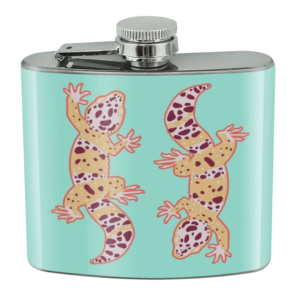 Glass Of Milk and Cookies Stainless Steel 5oz Hip Drink Kidney Flask 