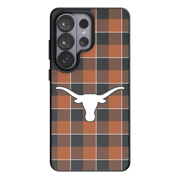 Keyscaper Texas Longhorns Plaid Galaxy Magnetic Bump Case