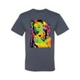 thumbnail image 2 of Wild Bobby, Colorful Woman Marilyn Monroe Pop Culture Men's Graphic T-Shirt, Vintage Heather Blue, 3XL, 2 of 3