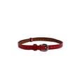 thumbnail image 3 of INSPIRE CHIC Women's Thin Hollow Out Single Pin Buckle Belt Width 3/4" Red 37 1/2", 3 of 6