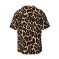 thumbnail image 6 of PAYOHTO Leopard Skin Pattern Mens Hawaiian Casual Short-sleeved Shirt Tropical Summer Beach Button Down Shirts, 6 of 7