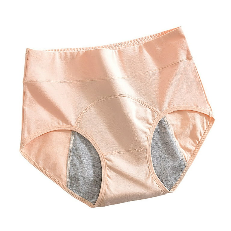 Viadha Women's Cotton Underwear Menstrual Anti-Leakage Menstrual Panties  High Waist Waist Physiological UnderPants