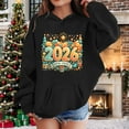 thumbnail image 2 of DHFJKG New Year Hoodies For Kids Boys Girls Sweatshirt Oversized 2026 Letter Print Pocket Toddler Child Hooded Pullover Festive Casual Jumper Tops, 2 of 5