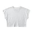 thumbnail image 4 of DHFJKG Crop Tops For Women T Shirt Short Sleeve Crew Neck Sexy Slim Fit Basic Tee Summer Going Out Casual Clothes Stylish Top, 4 of 4