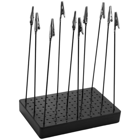 

9 x 14 Holes Painting Stand Base with 10Pcs Metal Alligator Stick Modeling Set Toys Hobbies Accessories