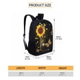 thumbnail image 4 of Xirimido Sunflower Gold Butterfly Print 3 Pack Kids School Backpack Set for Teen Boys Girls Lunch Box Pencil Bag, Junior Schoolbag Bookbag for Students, 4 of 4