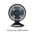 thumbnail image 1 of Mini ventilador de escritorio USB portátil pequeño enfriador de aire para ventiladores de oficina en casa (negro) Likrtyny Para estrenar, 1 of 6
