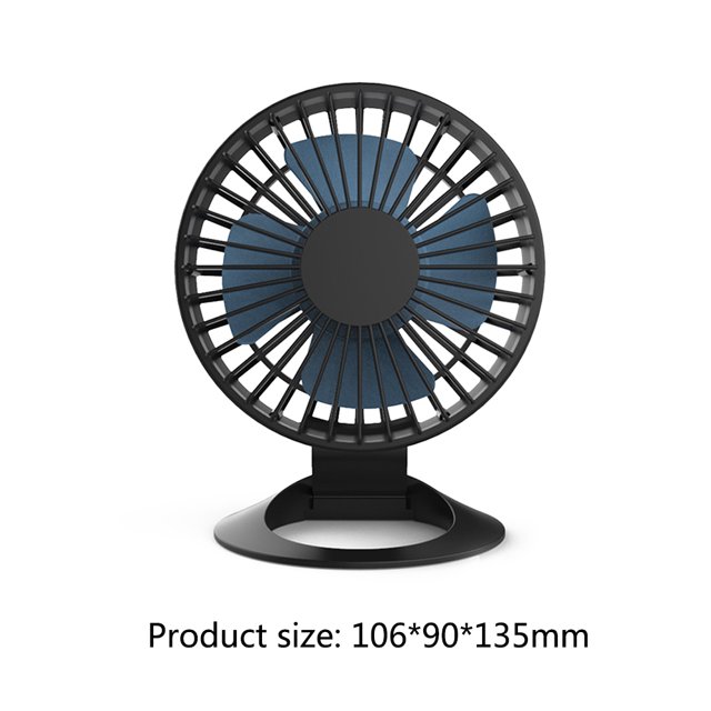 Mini ventilador de escritorio USB portátil pequeño enfriador de aire para ventiladores de oficina en casa (negro) Likrtyny Para estrenar