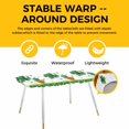 thumbnail image 4 of St. Patrick's Day Table Cloths for 8 Foot Rectangle Tables, Lucky Shamrock Gnomes Flowers Leaves Green Patio Waterproof Elastic Fitted Tablecloths, Washable Rectangular Table Cover for Camping, 4 of 8