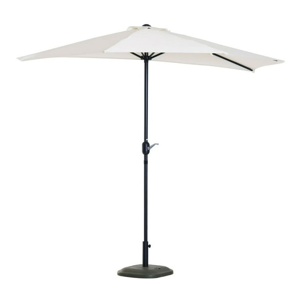 Outsunny 9ft demi rond parapluie