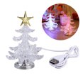 thumbnail image 1 of Glowing Christmas Tree LED Light USB Night Light RGB 7 Color Flashing Light Table Lamp Decorative Bedside Lamp for Home Decor Christmas Gifts (Golden Tree Top), 1 of 7