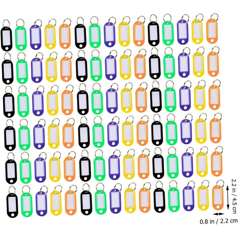 200 Pcs Key Ring Gift Tag Keychain for Keys Key Rings for Car Keys Key  Labels Keychains for Car Keys Key Identifiers Covers Label Tags  Multi-Function Luggage Tags Luggage Accessory 