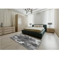 thumbnail image 4 of Ahgly Company Indoor Square Patterned Gray Dolphin Gray Area Rugs, 8' Square, 4 of 6