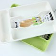 thumbnail image 2 of ACDANC Kitchen Drawer Organizer,27*17.6*3.5cm Multi-Purpose Cutlery Organizer Utensil Holder,Drawer Divider Space Saver Utensil Drawer Organizer,Black, 2 of 4
