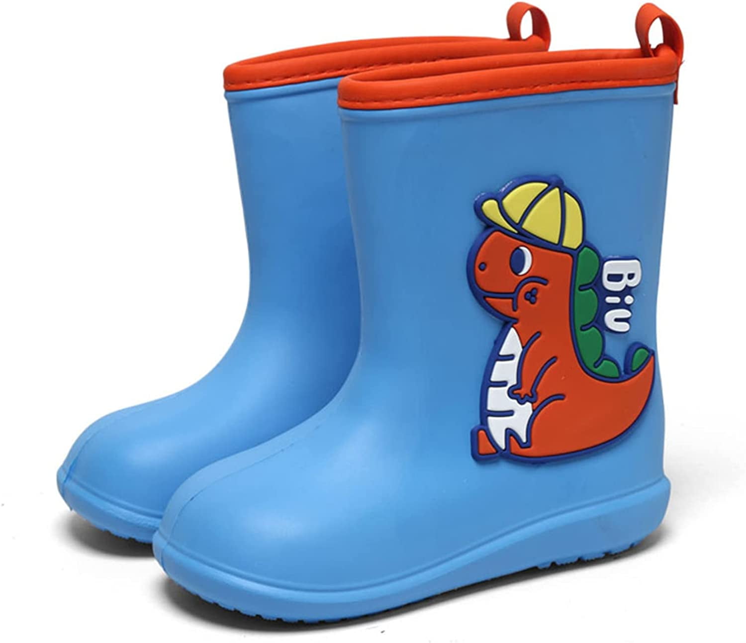 Girls and Boys Rain Boots Short Tube Cartoon Waterproof Shoes for