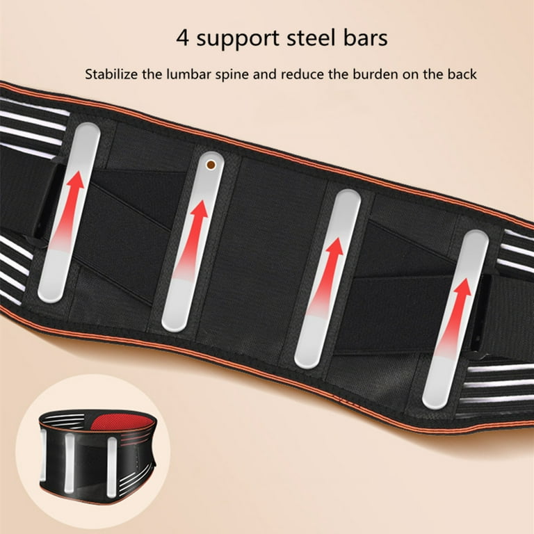 Mittory Lumbar Support Back Brace Self Heating Wormwood Waist Belt
