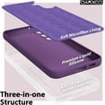 thumbnail image 5 of for Samsung Galaxy S23 Phone Case Liquid Silicone, Cute Thin Slim Soft Rubber TPU Plain Smooth Gel Cover for Women Girl Design, Matte Solid Protective & Shockproof Bumper, Violet Purple, 5 of 14