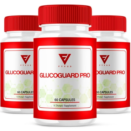 (3 Pack) GlucoGuard Pro Maximum Strength Glycogen Capsuels, Gluco Guard Pro Advanced Daily Health Support Formula (180 Capsules)