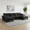 Black, variant on YWEN 131" Modular Sectional Sofa, U-Shape Cloud Sailboat Sofa Couch, 6-Seater Chenille Sofas with Movable Ottomans for Living Room Apartment