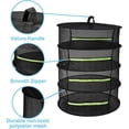 thumbnail image 4 of Herb Drying Rack Hanging Drying Rack Mesh For Plants Herb Dryer Collapsible Dry Net With Zipper For Seeds, Bud, Nuts, Hydroponic Plants (4 Layer), 4 of 5