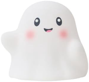 Halloween Night Light, Cute Touch Night Light Rechargeable Dimmable Nightlight Novelty Ghostess Element Silicone Bedside Lamp for Toddler Baby Kids Dorm Room Decor 3-Level Nursery Nightlight (1pcs)