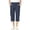 Navy, variant on Bovxnpu Boys Girls Cotton Casual Capris Pants School Shorts Bottoms Linen Cotton Girls Straight Capris Pants
