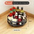 thumbnail image 4 of Rotating Kitchen Storage Shelf Rack, 360° Rotating Fruit and Vegetable Storage Baskets,Multi-Layer Storage Shelf for Kitchen,Living,Room and Bathroom (Black,1-Tier), 4 of 7